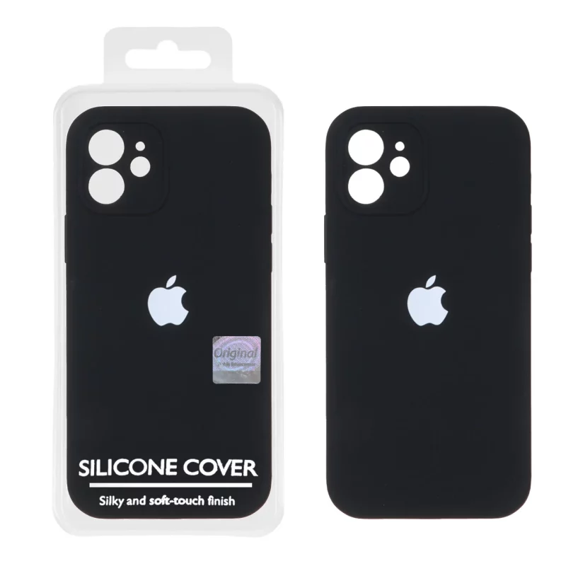 قاب سیلیکونی پاک کنی اورجینال Master Quality مدل Apple iPhone 12 - مشکی (پک دار) - تصویر 2