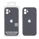 قاب سیلیکونی پاک کنی اورجینال Master Quality مدل Apple iPhone 12 - خاکستری (پک دار)