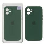 قاب سیلیکونی پاک کنی اورجینال Master Quality مدل Apple iPhone 12 - سبز تیره (پک دار)