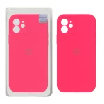 قاب سیلیکونی پاک کنی اورجینال Master Quality مدل Apple iPhone 12 - صورتی فانتزی (پک دار)