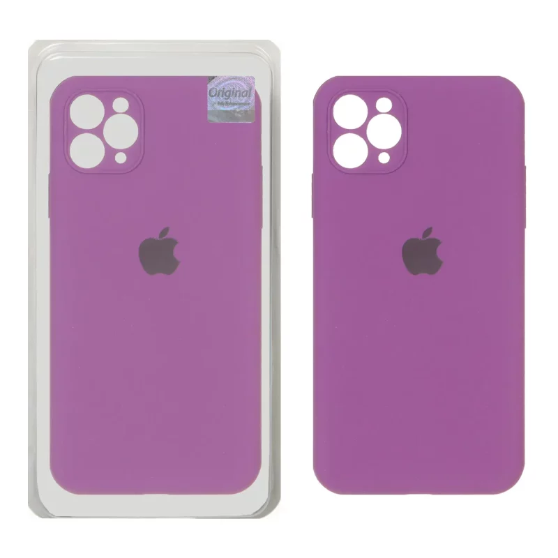قاب سیلیکونی پاک کنی اورجینال Master Quality مدل Apple iPhone 11 Pro Max - ارغوانی (پک دار) - تصویر 2