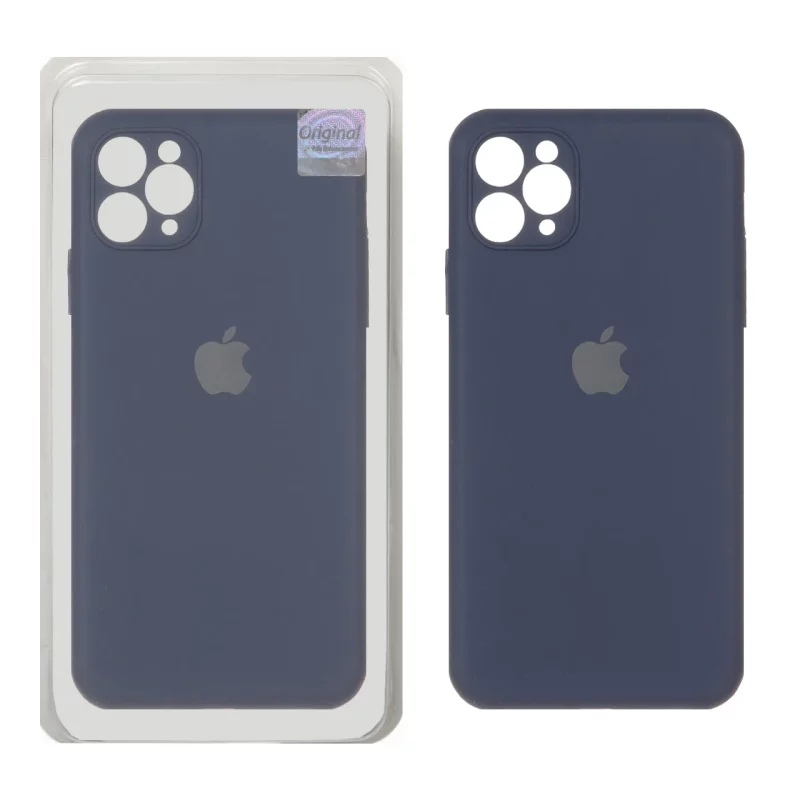 قاب سیلیکونی پاک کنی اورجینال Master Quality مدل Apple iPhone 11 Pro Max - سرمه ای (پک دار) - تصویر 2