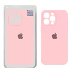 قاب سیلیکونی پاک کنی اورجینال Master Quality مدل Apple iPhone 15 Pro Max - صورتی (پک دار)