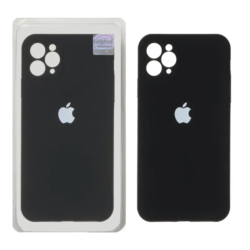 قاب سیلیکونی پاک کنی اورجینال Master Quality مدل Apple iPhone 11 Pro Max - مشکی (پک دار) - تصویر 2