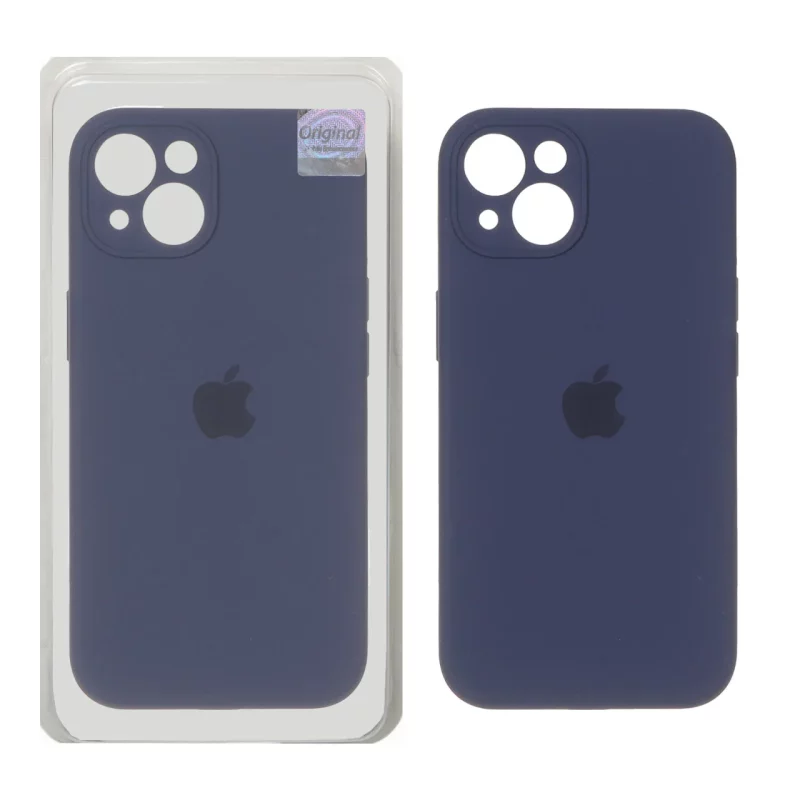 قاب سیلیکونی پاک کنی اورجینال Master Quality مدل Apple iPhone 13 / iPhone 14 - سرمه ای (پک دار) - تصویر 2