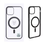قاب شفاف Apple iPhone 11 Pro Max با قابلیت شارژ MagSafe - مشکی (پک دار)