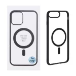 قاب شفاف Apple iPhone 7 Plus / iPhone 8 Plus با قابلیت شارژ MagSafe - مشکی (پک دار)