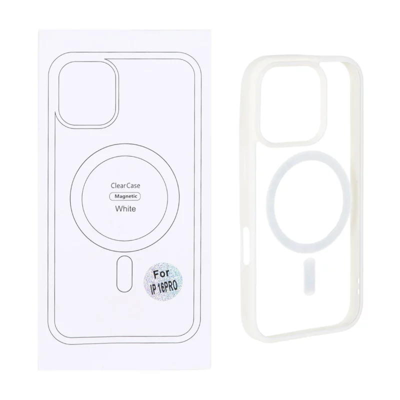 قاب شفاف Apple iPhone 16 Pro با قابلیت شارژ MagSafe - سفید (پک دار) - تصویر 2