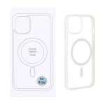 قاب شفاف Apple iPhone 13 / iPhone 14 با قابلیت شارژ MagSafe - سفید (پک دار)