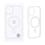 قاب شفاف Apple iPhone 16 با قابلیت شارژ MagSafe - سفید (پک دار)