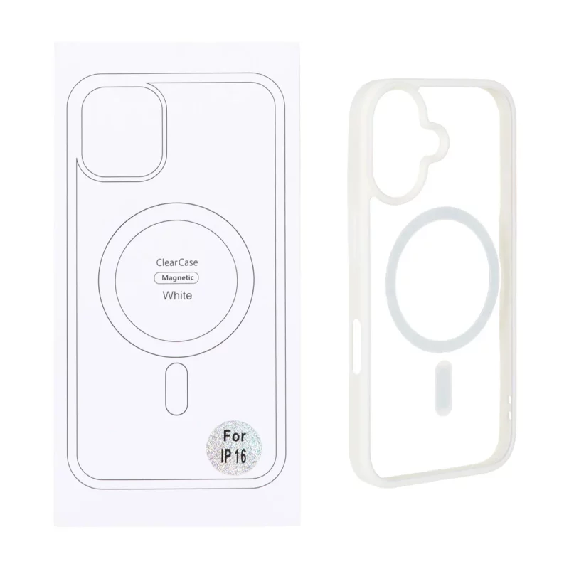 قاب شفاف Apple iPhone 16 با قابلیت شارژ MagSafe - سفید (پک دار) - تصویر 2