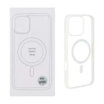 قاب شفاف Apple iPhone 16 Pro Max با قابلیت شارژ MagSafe - سفید (پک دار)