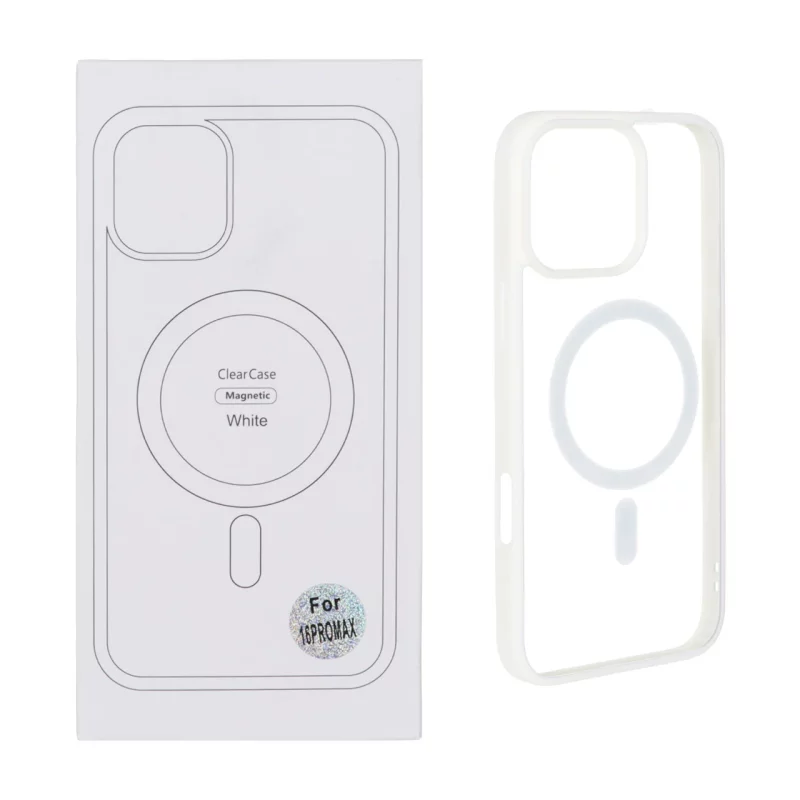 قاب شفاف Apple iPhone 16 Pro Max با قابلیت شارژ MagSafe - سفید (پک دار) - تصویر 2