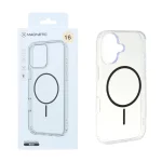 قاب اورجینال Magnetic دور ژله ای MagSafe مدل Apple iPhone 16 - مشکی (پک دار)