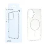 قاب اورجینال Magnetic دور ژله ای MagSafe مدل Apple iPhone 16 - سفید (پک دار)