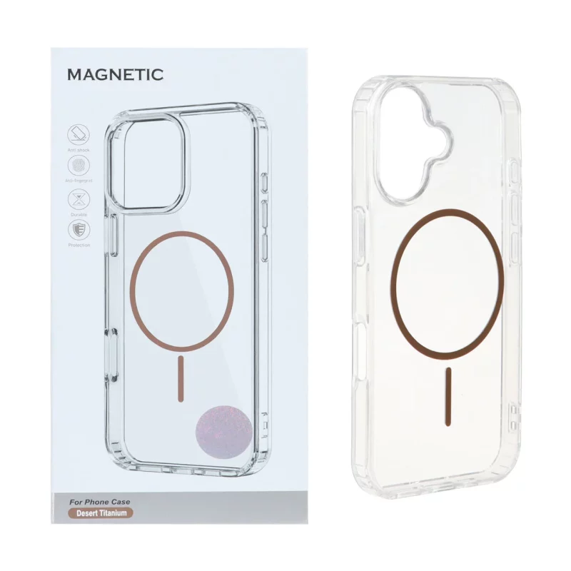 قاب اورجینال Magnetic دور ژله ای MagSafe مدل Apple iPhone 16 - صحرایی (پک دار) - تصویر 2