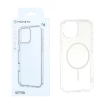 قاب اورجینال Magnetic دور ژله ای MagSafe مدل Apple iPhone 13 / iPhone 14 - سفید (پک دار)