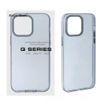 قاب Q Series شفاف رنگی لنز آلومینیومی Apple iPhone 14 Pro Max - آبی (پک دار)