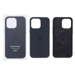 قاب اورجینال درجه یک Silicone Case پاک کنی Magsafe مدل Apple iPhone 14 Pro Max - سرمه ای (پک دار)