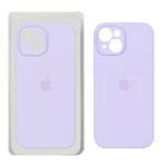 قاب سیلیکونی پاک کنی محافظ لنزدار اورجینال Apple iPhone 15 - یاسی (پک اصلی)
