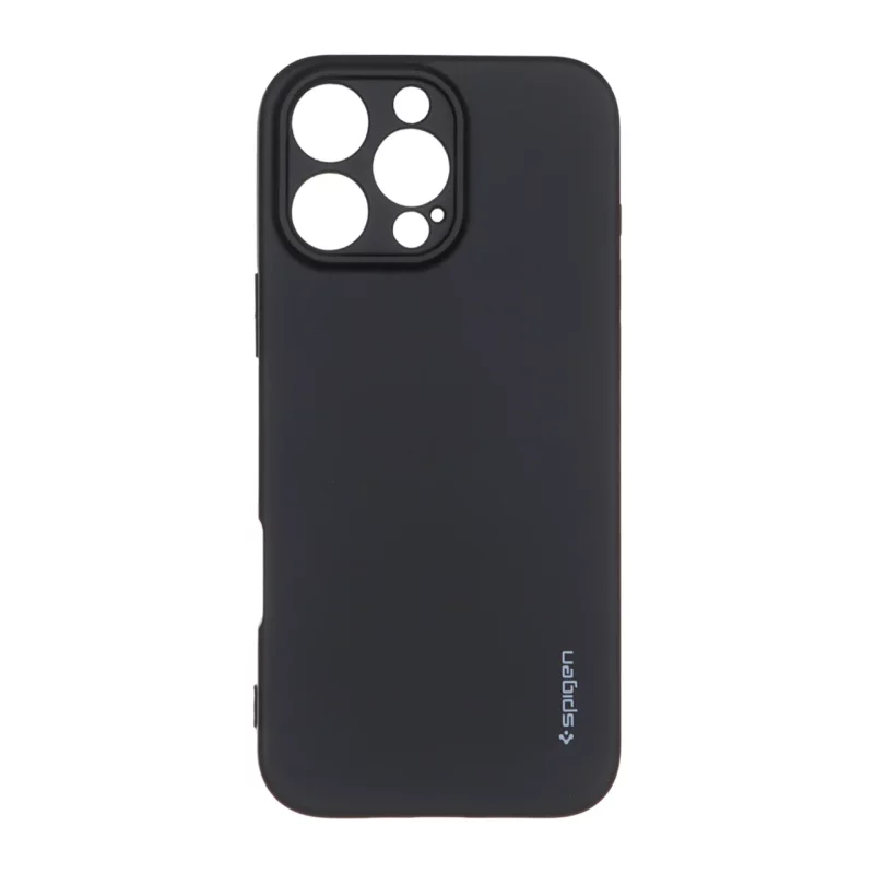 قاب سیلیکونی Spigen محافظ لنزدار Apple iPhone 16 Pro Max - مشکی - تصویر 2