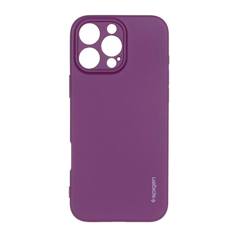 قاب سیلیکونی Spigen محافظ لنزدار Apple iPhone 16 Pro Max - ارغوانی - تصویر 2