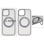 قاب اورجینال Magic Mask استند چرخشی Magsafe مدل Apple iPhone 15 / iPhone 14 / iPhone 13 - خاکستری (پک دار)