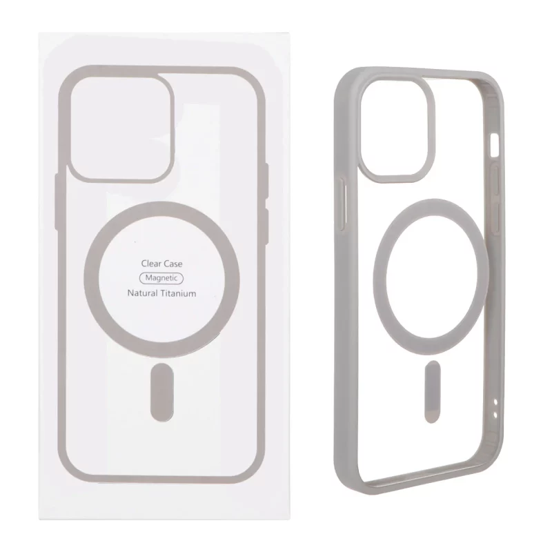 قاب شفاف Apple iPhone 12 Pro / iPhone 12 با قابلیت شارژ MagSafe - خاکستری (پک دار) - تصویر 2