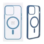 قاب شفاف Apple iPhone 13 Pro Max با قابلیت شارژ MagSafe - سرمه ای (پک دار)