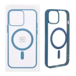 قاب شفاف Apple iPhone 13 / iPhone 14 با قابلیت شارژ MagSafe - سرمه ای (پک دار)