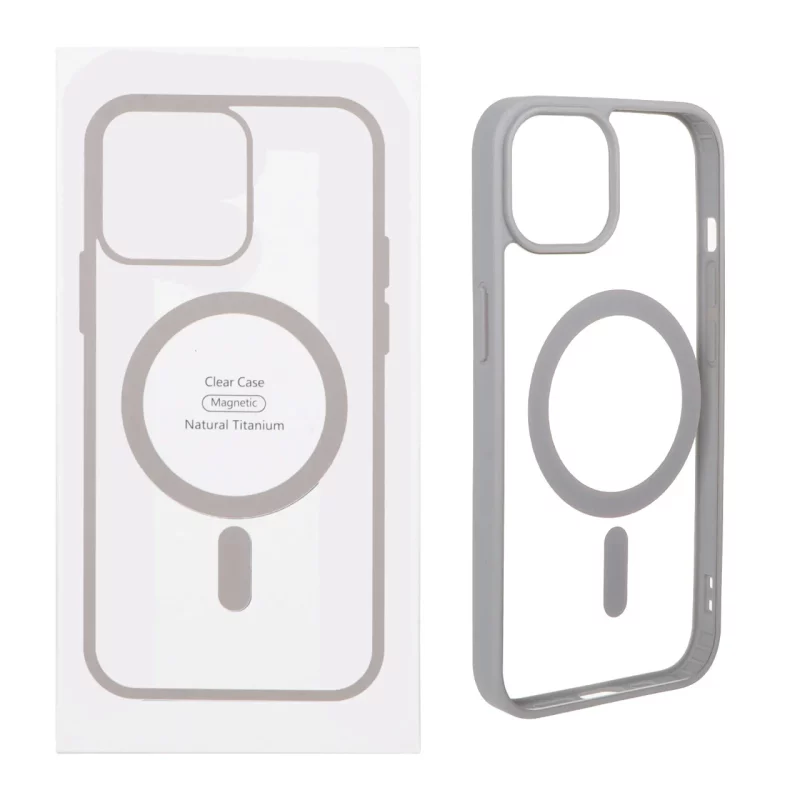 قاب شفاف Apple iPhone 13 / iPhone 14 با قابلیت شارژ MagSafe - خاکستری (پک دار) - تصویر 2