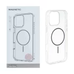 قاب اورجینال Magnetic دور ژله ای MagSafe مدل Apple iPhone 16 Pro Max - خاکستری (پک دار)