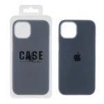 قاب سیلیکونی پاستیلی Apple iPhone 13 / iPhone 14 - سرمه ای (پک دار)