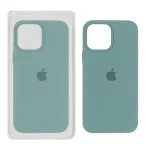قاب سیلیکونی پاک کنی اورجینال Apple iPhone 13 Pro Max - سبز دریایی (پک اصلی)