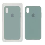 قاب سیلیکونی پاک کنی اورجینال Apple iPhone X Max / iPhone XS Max - سبز نعنایی (پک اصلی)