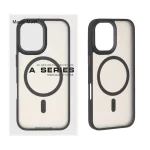 قاب اورجینال مات لنز کربن Magsafe مدل Apple iPhone 16 - مشکی (پک دار)