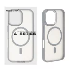 قاب اورجینال مات لنز کربن Magsafe مدل Apple iPhone 16 - خاکستری (پک دار)
