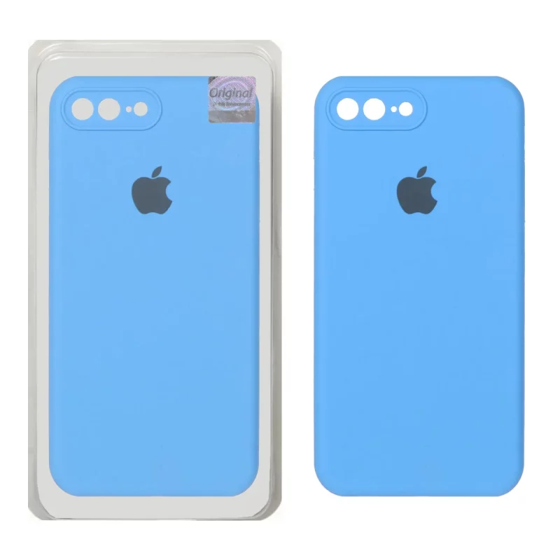 قاب سیلیکونی پاک کنی اورجینال Master Quality مدل Apple iPhone 7 Plus / iPhone 8 Plus - آبی (پک دار) - تصویر 2