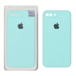 قاب سیلیکونی پاک کنی اورجینال Master Quality مدل Apple iPhone 7 Plus / iPhone 8 Plus - سبزآبی (پک دار)