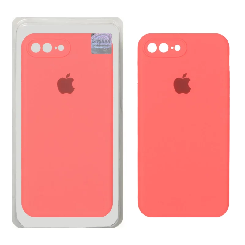 قاب سیلیکونی پاک کنی اورجینال Master Quality مدل Apple iPhone 7 Plus / iPhone 8 Plus - مرجانی (پک دار) - تصویر 2