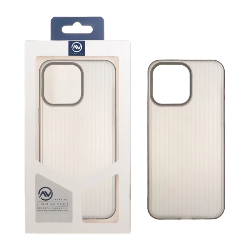 قاب Line Case ژله ای Apple iPhone 15 Pro Max - خاکستری (پک دار) - تصویر 2