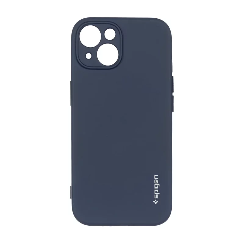 قاب سیلیکونی Spigen محافظ لنزدار Apple iPhone 15 / iPhone 14 / iPhone 13 - سرمه ای - تصویر 2