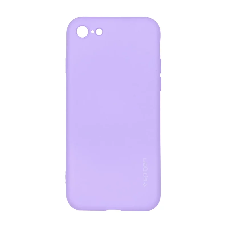 قاب سیلیکونی Spigen محافظ لنزدار Apple iPhone 7 / iPhone 8 / iPhone SE (2020) - بنفش روشن - تصویر 2