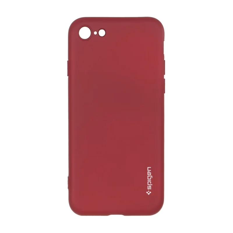 قاب سیلیکونی Spigen محافظ لنزدار Apple iPhone 7 / iPhone 8 / iPhone SE (2020) - زرشکی - تصویر 2