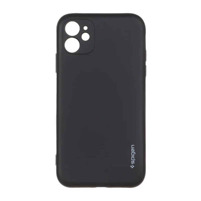 قاب سیلیکونی Spigen محافظ لنزدار Apple iPhone 11 - مشکی - تصویر 2