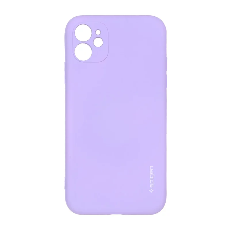 قاب سیلیکونی Spigen محافظ لنزدار Apple iPhone 11 - بنفش روشن - تصویر 2