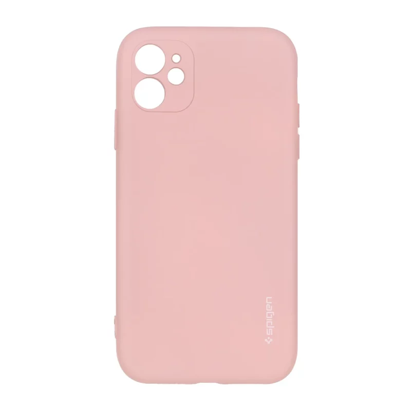 قاب سیلیکونی Spigen محافظ لنزدار Apple iPhone 11 - صورتی چرک - تصویر 2