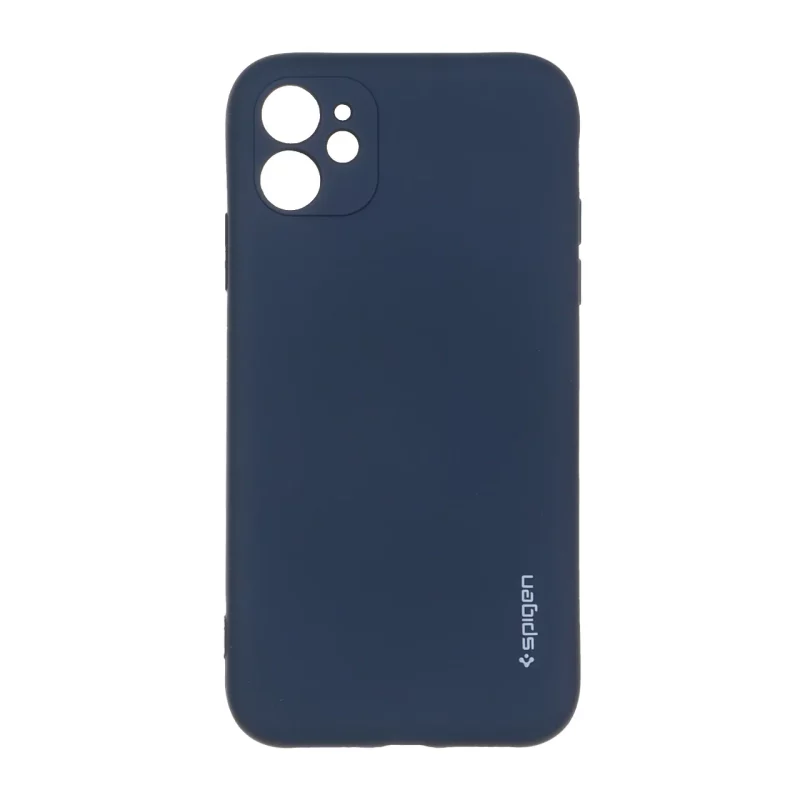 قاب سیلیکونی Spigen محافظ لنزدار Apple iPhone 11 - سرمه ای - تصویر 2