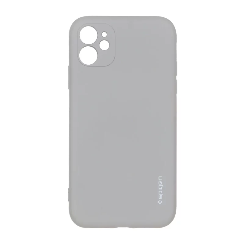 قاب سیلیکونی Spigen محافظ لنزدار Apple iPhone 11 - طوسی - تصویر 2