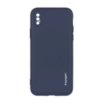 قاب سیلیکونی Spigen محافظ لنزدار Apple iPhone X / iPhone XS - سرمه ای